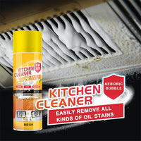 Kitchen Grease Cleaner - Kitchen Stove Top Cleaner Bubble Cleaner Spray - Multifunctional Grease Cleaner Foam Cleaner for Cooker, Pots, Grills, Sinks, Cooktops, Tile, Floors Manxi
