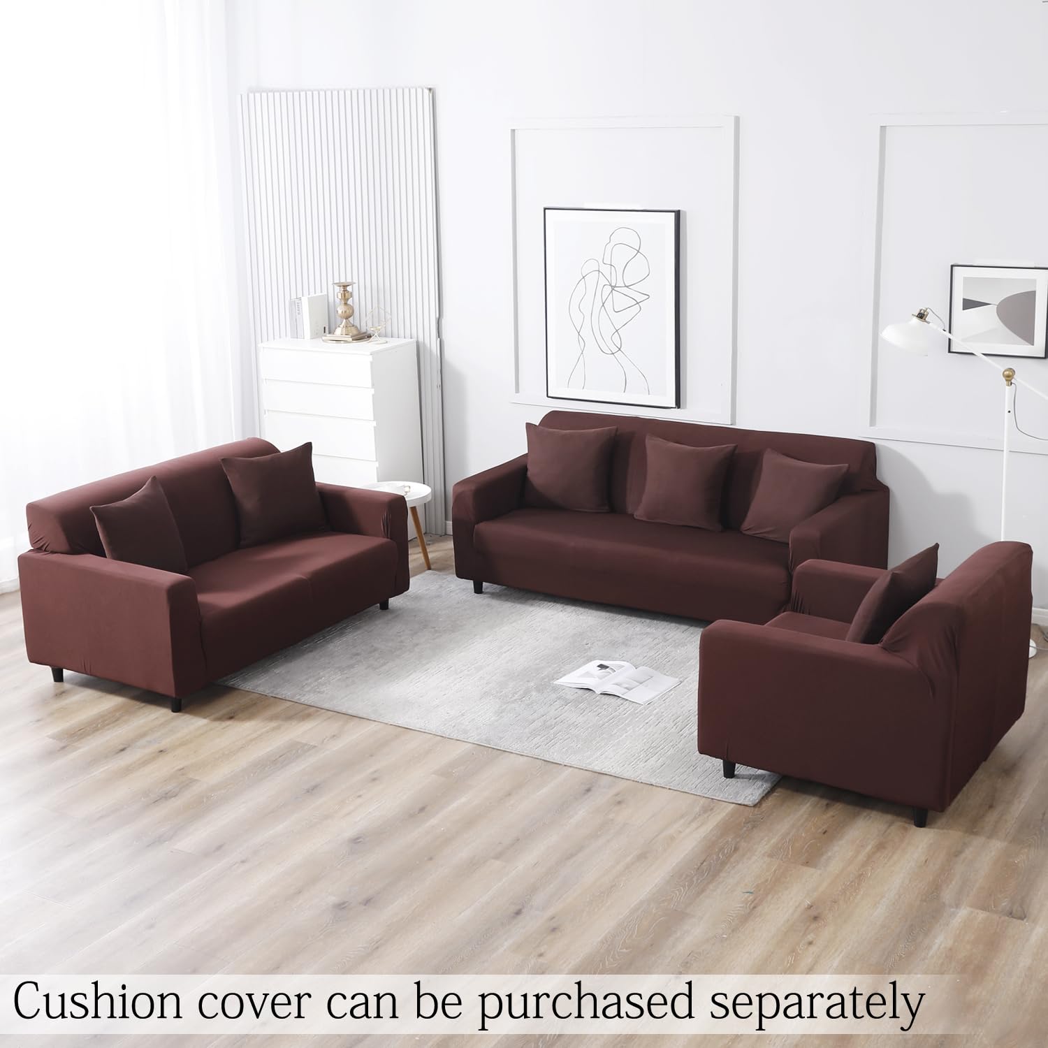 (Net) Elastic Sofa Cover Set, 3 Pieces / 917890