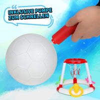 (NET) Swimming Pool Toy for Adults Children Summer Pool Basketball Hoop Toy