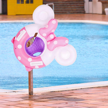 (NET) Mini Mouse Swimming Float Swimming Ring Inflatable Pool Floating Round Pool Float Thick