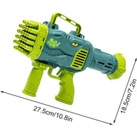 (NET) 32 Holes Dinosaur Bubble Gun Rocket Launcher Handheld Bubble Gun Children's Breathable Bubble Machine Toy