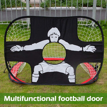 (NET) Portable Folding Pop Up Kids Football Target Net with Carry Bag
