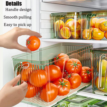 (Net) Refrigerator Storage Box - Green, Fresh, and Space-Saving Storage Solution 456784