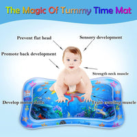 Baby Ice Pad, Sea Creatures Inflatable Play Playmat Baby Toys Baby Water Mat Airtight with Thick PVC Material for Play for Baby With Bag / KN-506 / 5067