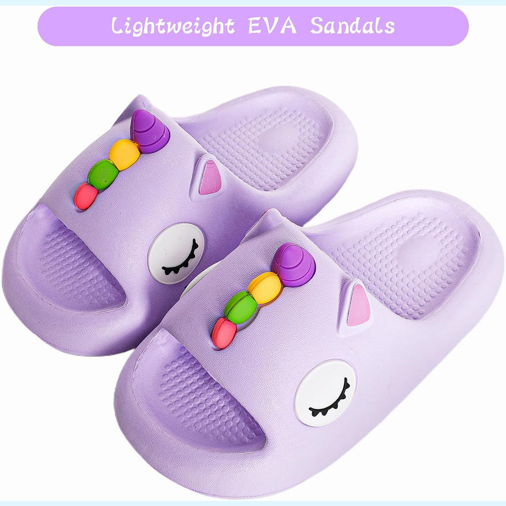 Boys Girls Unicorn Slipper Slide Sandals