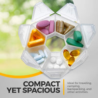 Round Medicine Organizer Box