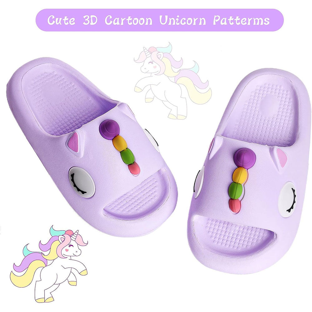 Boys Girls Unicorn Slipper Slide Sandals