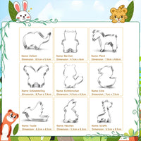 Stainless steel Biscuit Molds Baking Tools  7 pcs