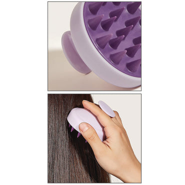 (NET) Silicone Massage Shampoo Comb Hair Cleaning Comb