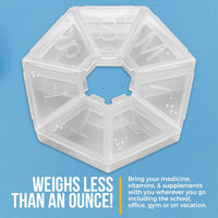 Round Medicine Organizer Box