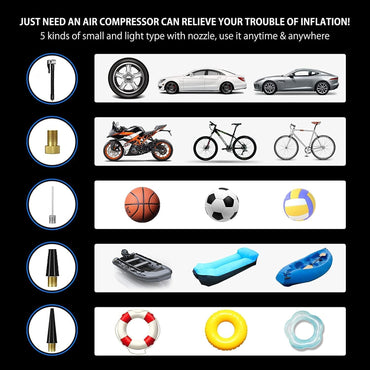 (NET) Portable Air Compressor Tire Inflator