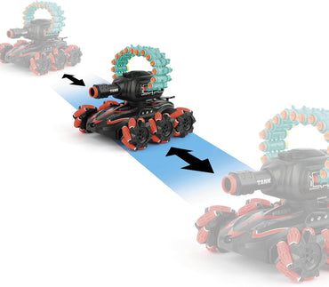 (Net)Remote Control Tank Shooting Foam Darts