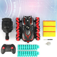 (Net)Remote Control Tank Shooting Foam Darts