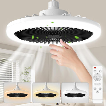 (NET) Socket Ceiling Fan with Light