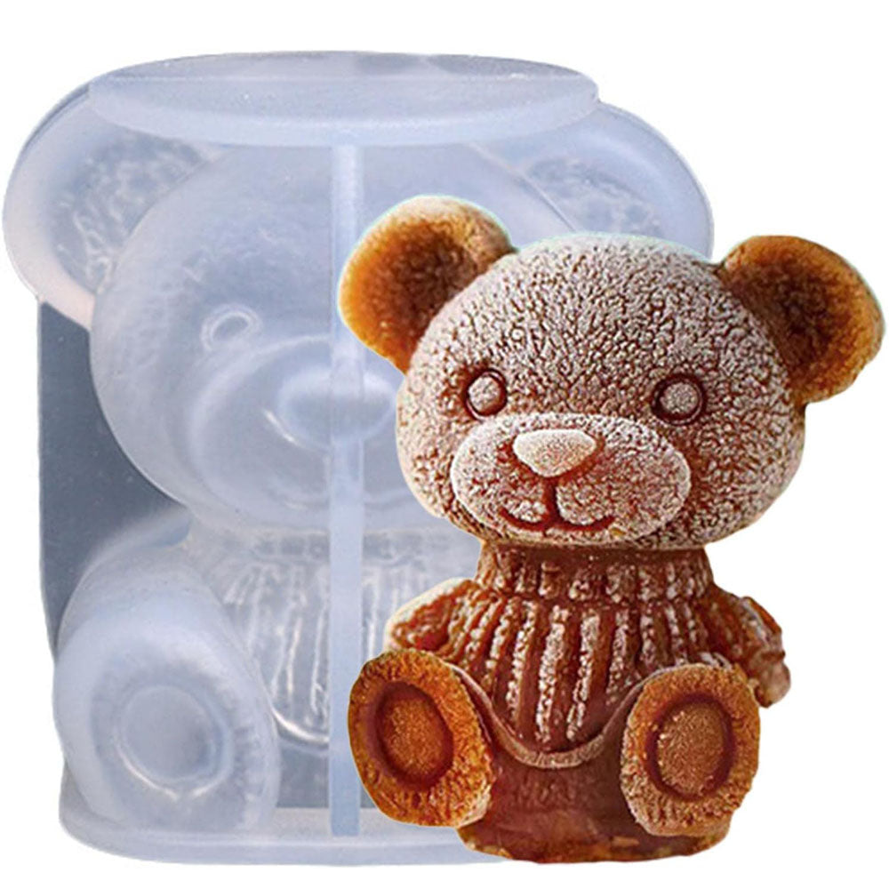 Bear Ice Mold Silicone Bear Shaped Ice Cube Mold Lovely Diy Drink