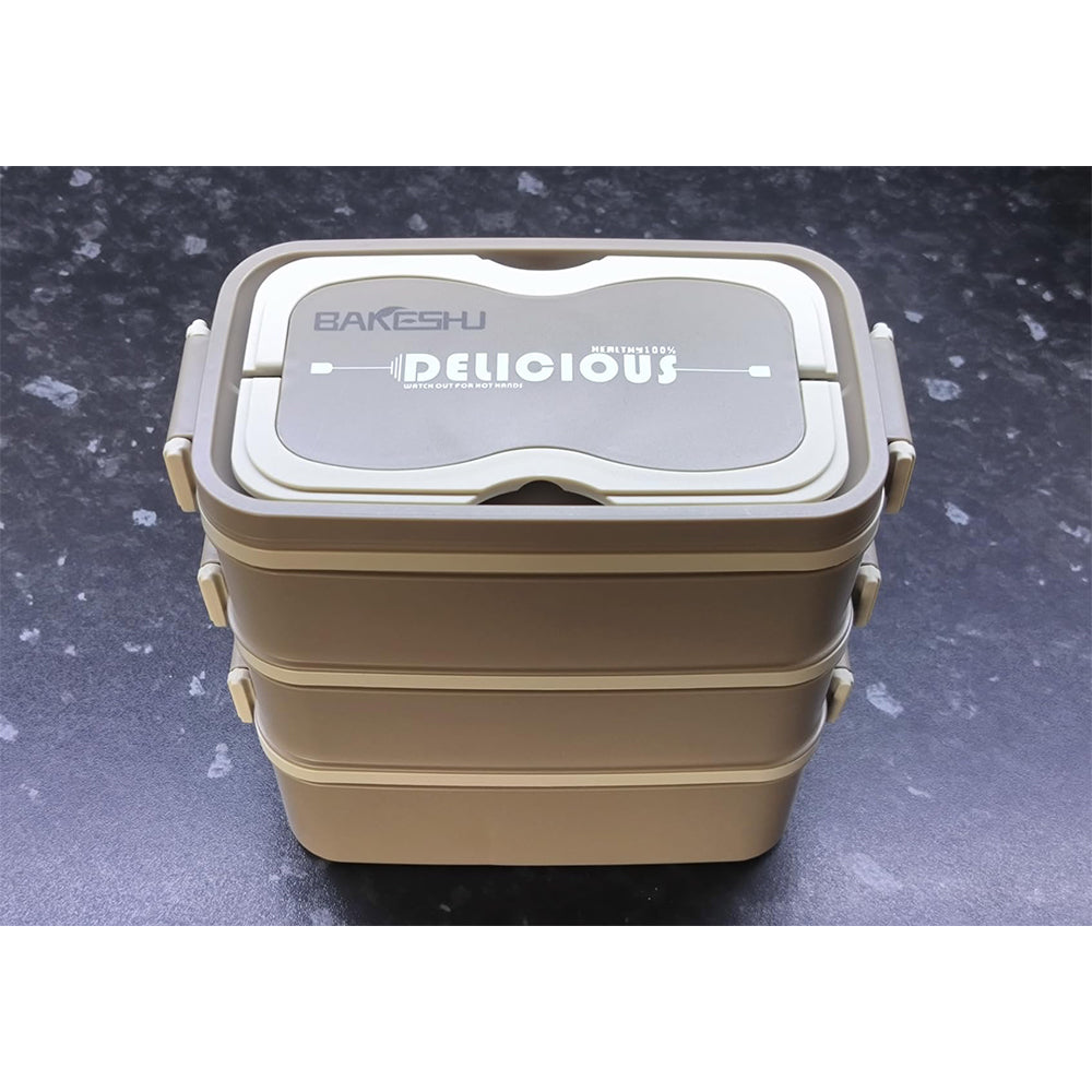 (NET) 1.8L Stainless Steel Leak-proof Lunch Box