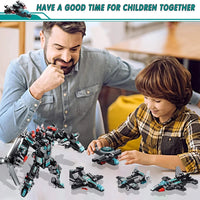 12-in-1 Robot Transform Car Building Block Toy - Educational Learning