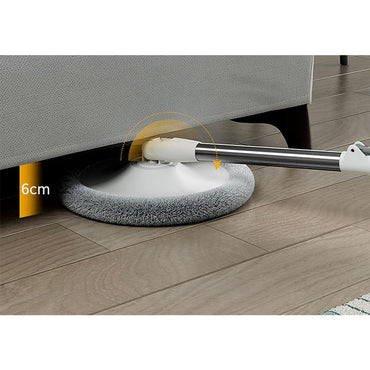 (NET) Rotary Squeeze Mop & Bucket Microfiber Mop Pads