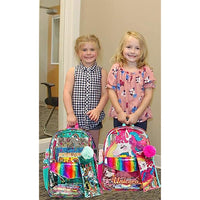 (NET) 131006-3 MOHCO Clear Kids Backpack 13 inch Transparent Toddlers Backpack See Through Preschool Bag with Lunch Bag and Pencil Case