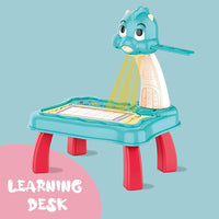 Kids LED Projection Drawing Table - Dinosaur Sketcher Set