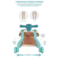 (Net) Multifunction Baby Walker Toddler Trolley Adjustable Sit-to-Stand Musical Educational Walker Baby Balance Walker Kids Toy