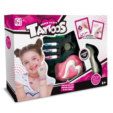 Super Party Tattoos Spray Pen With Stickers