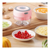 **(NET)** Mini Portable  Electric Garlic Machine Kitchen Meat Chopper Seasoning & Spice for Garlic Vegetables Salad