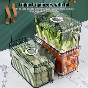 (Net) Refrigerator Storage Containers - Keep Your Food Fresh, Organized, and Within Reach