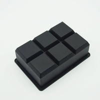 Silicone ice cube tray for 6 ice cubes
