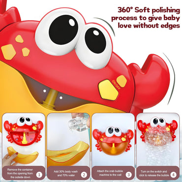 Crab Bubble Machine Baby Bath Toy