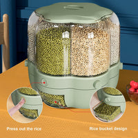 (NET) 6-Compartment Grain Storage Container