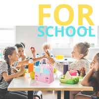 ( NET )Cartoon Thermal Insulation Lunch Bags Cute Polyester Insulated Lunch Bag for Office Work School Picnic Beach