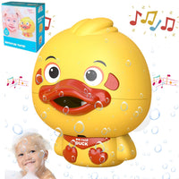 Yellow Duck Bath Toy Bubble Maker