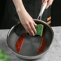 (NET) Stainless Steel Pan, Non Stick Pan 29x29x7CM