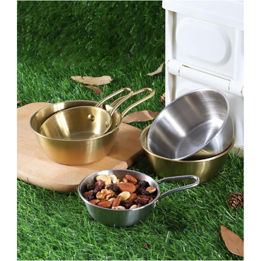 stainless steel bowl shirt bowl camping outdoor portable bowl - 14CM