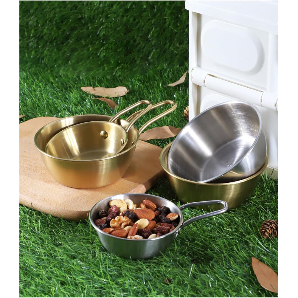 stainless steel bowl shirt bowl camping outdoor portable bowl - 13CM