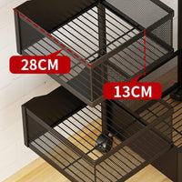 (Net) 4 Layer Square Basket Kitchen Rotating Storage Rack Storage Rack Fruit Vegetables Metal Storage Cages With Wheels Cart