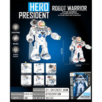 Robot "Hero" Toy With Lighting And Sound Effects