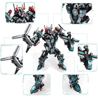 12-in-1 Robot Transform Car Building Block Toy - Educational Learning