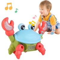 Electric Walking Crab Toy - Funny Lights & Music, Cartoon Design