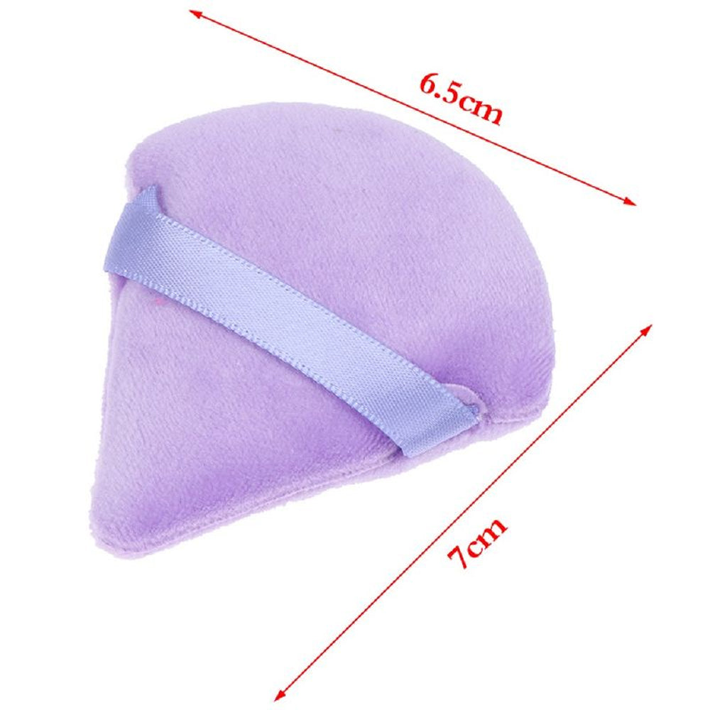 (NET) Triangle Velvet Makeup Sponge 8 Pcs