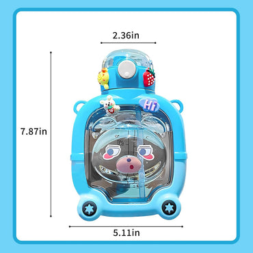 (NET) Cute Bear Design Double Wall Water Bottle 1 L