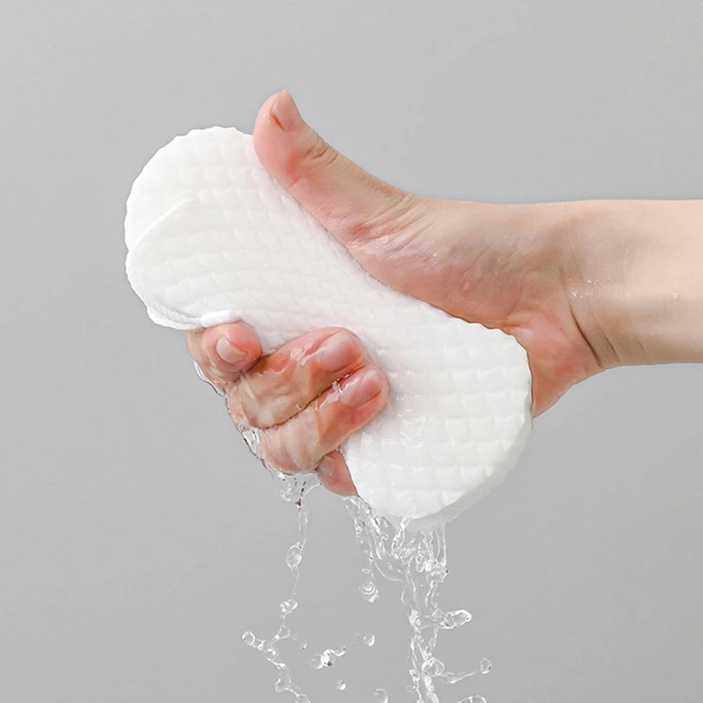 (NET) White Ultra Soft Bath Body Shower Sponge