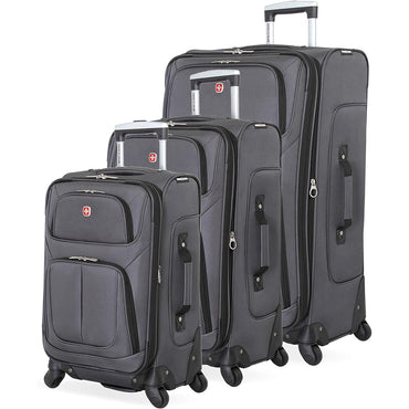 (NET) SwissGear Sion Softside Expandable Luggage 3 pcs