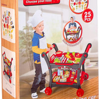 (Net)  Food Serving Truck with Handles for Kids