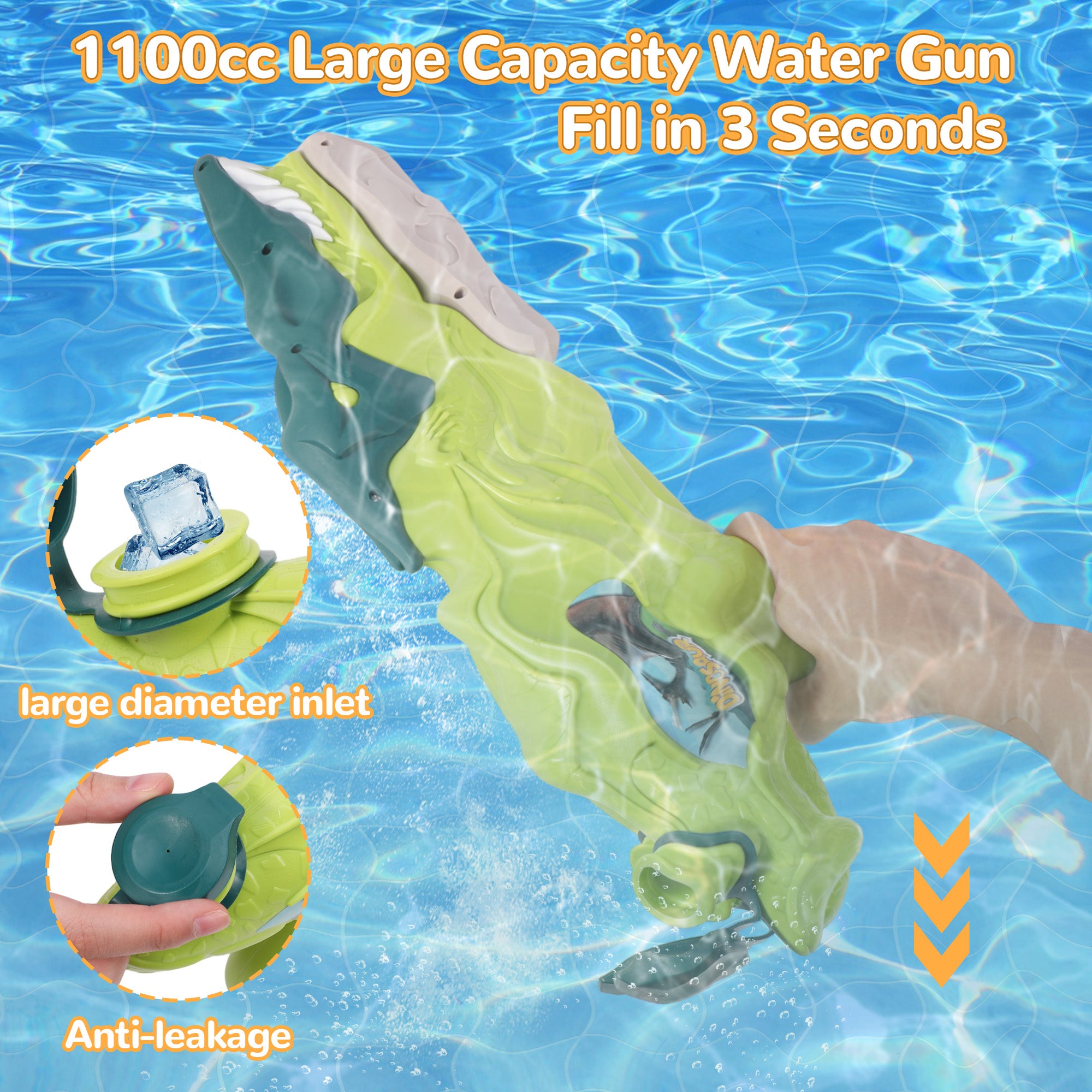 Water Squirt Gun Blaster Dinosaur