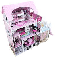 (Net) Wooden Doll house Playset