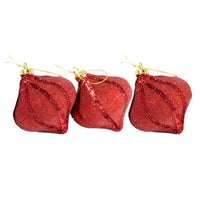 Christmas 8 cm Decoration Tree Set of 3