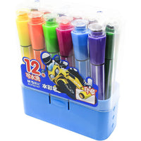 (NET) M&G Stamp Water Color Pen Hexagon Washable / 12 colors
