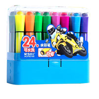 (NET) M&G Stamp Water Color Pen Hexagon Washable /24 colors